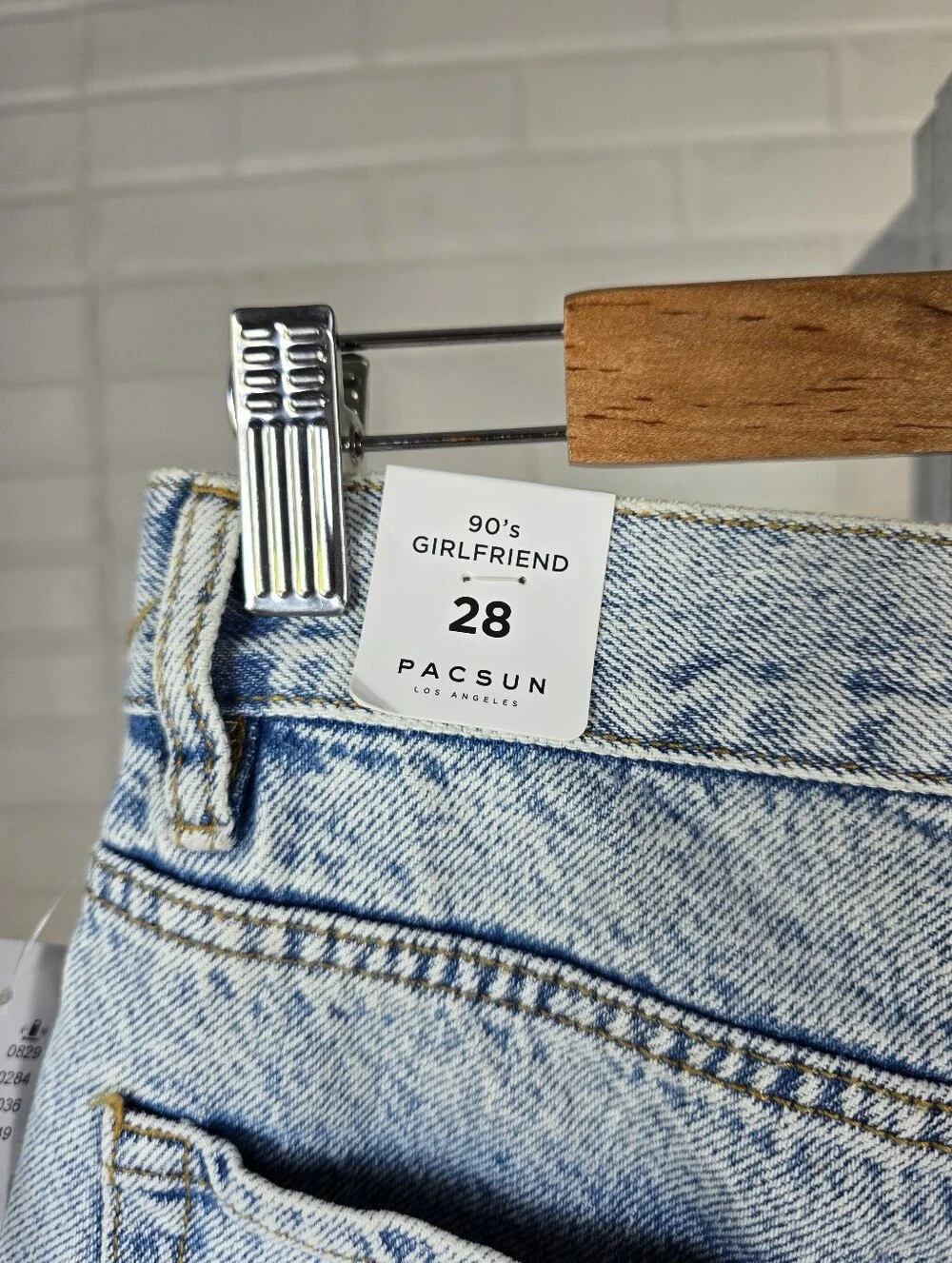PacSun Light Wash High-Rise Denim Jean Shorts - Picture 5 of 11